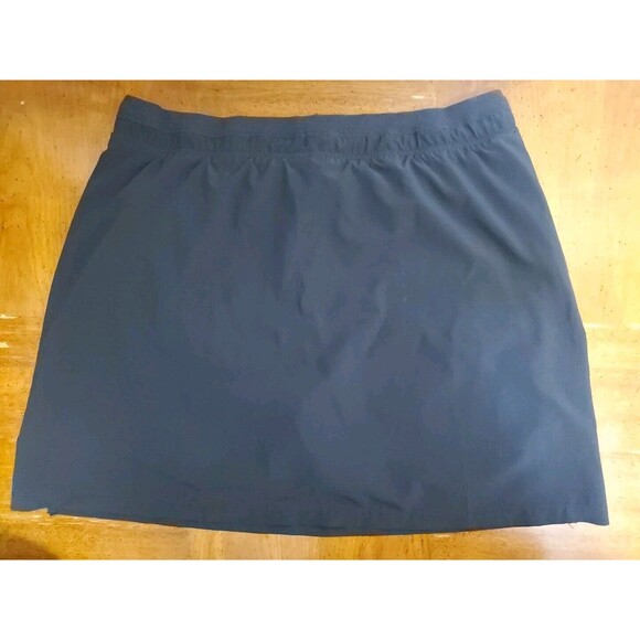 Green Tea Black Skort Shorts Skirt Tie Waist Stretch Athletic Athleisure Sz XXL - Picture 2 of 6